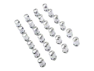 Chrome OEM Style Lug Nut Kit; 14mm x 1.5; Set of 24 (07-25 Yukon)