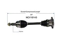 CV Axle Assembly; Front (07-20 Yukon)