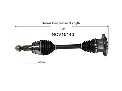 CV Axle Assembly; Front (07-20 Yukon)