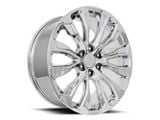 Denali 12-Spoke Replica Chrome 6-Lug Wheel; 22x9; 28mm Offset (21-26 Yukon)