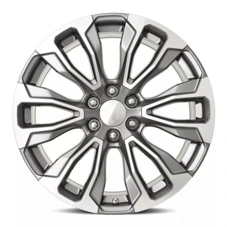 Yukon Denali 12-Spoke Replica Grey Machine Face 6-Lug Wheel