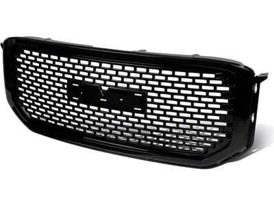 Denali Mesh Style Upper Replacement Grille; Gloss Black (15-20 Yukon)