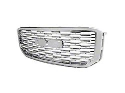 Denali Style Mesh Upper Replacement Grille; Chrome (15-20 Yukon)