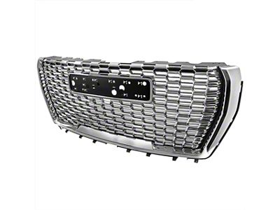 Denali Style Mesh Upper Replacement Grille; Chrome (21-25 Yukon)