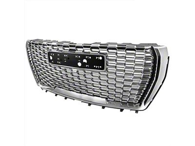 Denali Style Mesh Upper Replacement Grille; Chrome (21-24 Yukon)