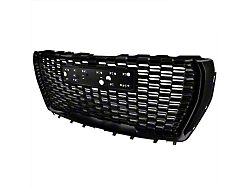 Denali Style Mesh Upper Replacement Grille; Gloss Black (21-23 Yukon)