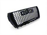 Denali Style Mesh Upper Replacement Grille; Gloss Black (21-23 Yukon)