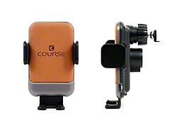 Direct Fit Phone Mount with Charging Auto Closing Cradle Head; Tan; Left Side (15-20 Yukon)