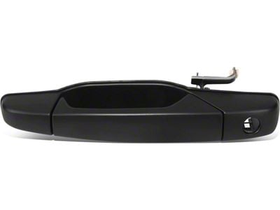 Exterior Door Handle with Keyhole; Smooth Black; Front Driver Side (07-14 Yukon)