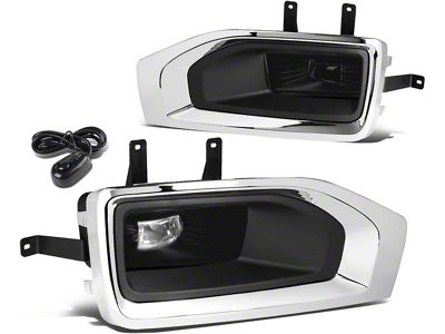 Factory Style LED Fog Lights with Switch; Smoked (15-18 Yukon)