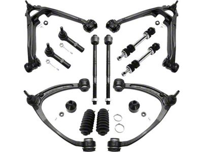 Front Control Arms with Sway Bar Links and Tie Rods (07-14 Yukon w/ Stock Cast Iron Lower Control Arms)