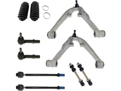 Front Lower Control Arms with Sway Bar Links and Tie Rods (07-14 Yukon w/ Stock Aluminum Lower Control Arms)