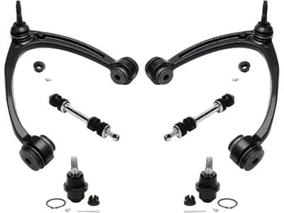 Front Upper Control Arms with Lower Ball Joints and Sway Bar Links (07-12 Yukon w/ Aluminum Control Arms)