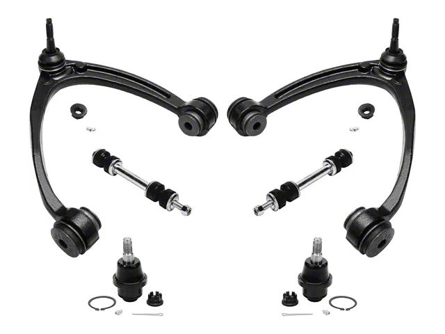 Front Upper Control Arms with Lower Ball Joints and Sway Bar Links (07-12 Yukon w/ Aluminum Control Arms)