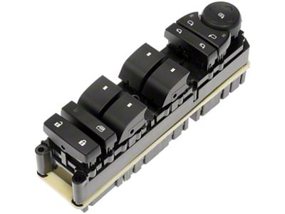Front Window Switch; Driver Side (07-13 Yukon w/o Heated Mirrors & Tow Package)