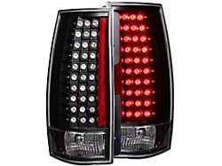 G4 LED Tail Lights; Black Housing; Clear Lens (07-14 Yukon)