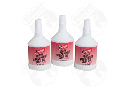 Yukon Gear Differential Oil; 3-Quart Redline Synthetic Shock Proof Oil; 75W250 (97-18 F-150)