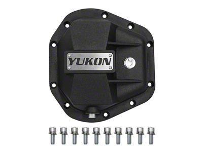 Yukon Gear Differential Cover; Rear; Dana 50, 60 and 70; Nodular Iron Differential Cover; Fits Standard and Reverse Rotation; 10-Bolt; Includes Cover Bolts and Magnetic Drain Plugs (11-15 4WD F-350 Super Duty)