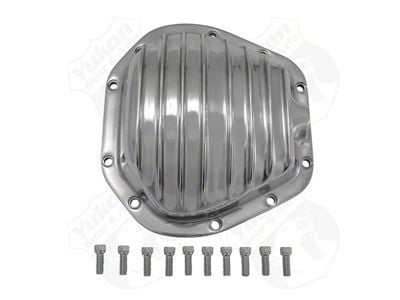 Yukon Gear Differential Cover; Front; Dana 60; Reverse Rotation; Polished Aluminum (11-15 4WD F-350 Super Duty)