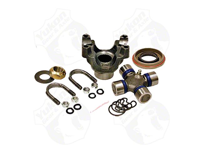 Yukon Gear Differential End Yoke; Rear Differential; Dana 60; Trail Repair Kit; Includes Yoke, Greasable 1310 U-Joint, U-Bolt Kit with Nuts and Lock Washers, Pinion Seal, Pinion Nut and Pinion Washer (11-15 4WD F-350 Super Duty)