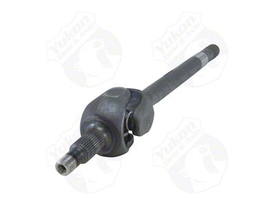 Yukon Gear Drive Axle Shaft; Front Left; Dana Super 60; 23.73-Inch Axle Assembly; 35-Spline; Includes Stub Axle Seal (11-15 4WD F-350 Super Duty)