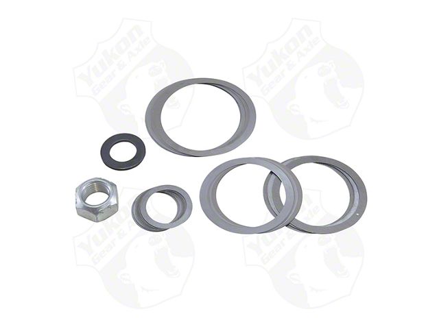 Yukon Gear Differential Carrier Bearing Shim; Rear Differential; Dana 60; Includes Carrier Shims, Pinion Shims, Pinion Washer and Nut (04-06 2WD RAM 1500)