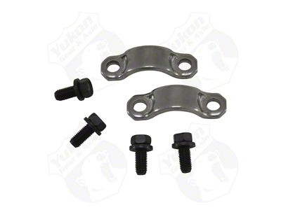 Yukon Gear Universal Joint Strap Kit; Rear; 8761 Pinion Yoke Strap Kit; Includes 2-Straps and 4-Strap Bolts; Fits common Chrysler 7.25-Inch, 8.25-Inch, 9.25-Inch, 8.75-Inch and Dana 44, Dana 60 Yokes (02-10 RAM 1500)