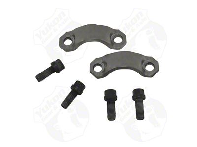 Yukon Gear Universal Joint Strap Kit; Rear; Model 35; Dana 30 or Dana 44; Chrysler 9.25-Inch; Pinion Yoke Strap Kit; For 1310 and 1330 U-Joint; 1.063-Inch Cap Diameter; 2-Straps and 4-Bolts (02-10 RAM 1500)