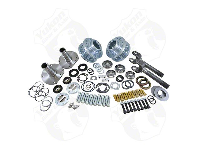 Yukon Gear Locking Hub Conversion Kit; Chrysler 9.25-Inch Front; Spin Free Locking Hub Conversion Kit; Fits Trucks With Dual Rear Wheels (2009 4WD RAM 3500)
