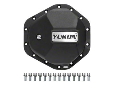Yukon Gear Differential Cover; Rear; GM 10.50-Inch; 14-Bolt; Nodular Iron Differential Cover; Includes Metric Cover Bolts and Magnetic Drain Plug (07-18 6.0L Sierra 2500 HD)