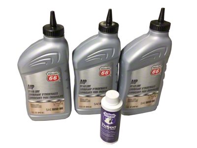 Yukon Gear Differential Oil; 3-Quart Conventional 80W90 with 4-Ounce Positraction Additive (07-19 Sierra 3500 HD)