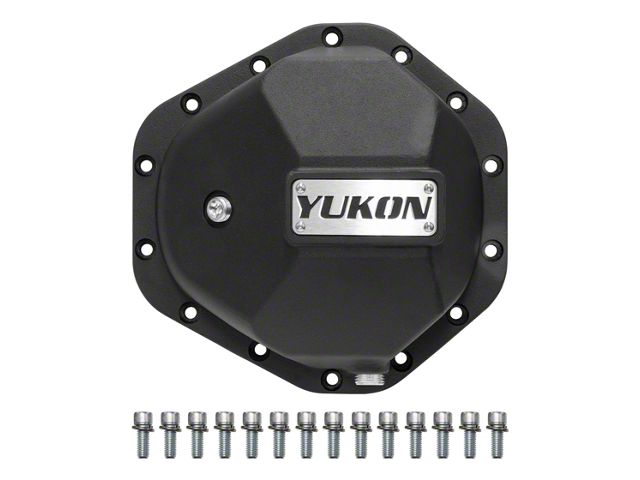 Yukon Gear Differential Cover; Rear; GM 10.50-Inch; 14-Bolt; Nodular Iron Differential Cover; Includes Metric Cover Bolts and Magnetic Drain Plug (07-18 6.0L Silverado 2500 HD)