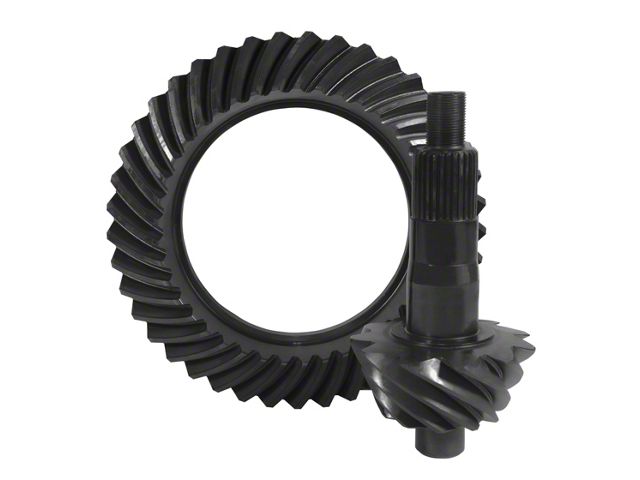 Yukon Gear Differential Ring and Pinion; Rear; GM 10.50-Inch; With 14-Bolt Cover; 4.56-Ratio; Ring and Pinion Set; Fits 4 series 4.56 and Up Carrier (07-15 Silverado 2500 HD)