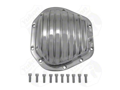 Yukon Gear Differential Cover; Front; Dana 60; Reverse Rotation; Polished Aluminum (11-13 4WD F-250 Super Duty)