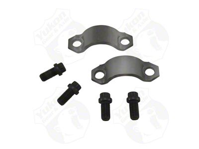 Yukon Gear Universal Joint Strap Kit; Rear; Dana 60, Dana 70 or Dana 80; Pinion Yoke Strap Kit; For Use with 1480 and 1550 Yokes; 1.375-Inch Cap Diameter; Includes 2-Straps and 4-Bolts (11-13 4WD F-250 Super Duty)