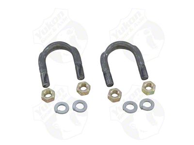 Yukon Gear Universal Joint U-Bolt Kit; Rear; 1310 Series U-Bolt Kit; For 1.063-Inch Cap Diameter; 0.313-Thread x 1-375-Inch Span; Includes 2 U-Bolts and 4-Nuts (11-13 4WD F-250 Super Duty)
