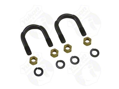 Yukon Gear Universal Joint U-Bolt Kit; Rear; 1350 and 1410; U-Joint and U-Bolt Kit; 1.188-Inch Cap Diameter; 0.375-Thread x 1.688-Inch Span (11-15 4WD F-250 Super Duty)