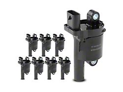Ignition Coil; Set of Eight (15-19 Yukon w/ Round Coil)