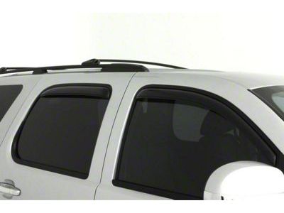 In-Channel Ventvisor Window Deflectors; Front and Rear; Dark Smoke (07-14 Yukon)