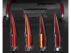 LED Sequential Tail Lights; Black Housing; Smoked Lens (07-14 Yukon)