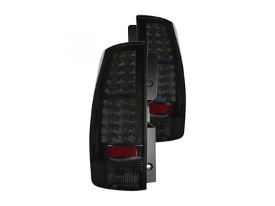 LED Tail Lights; Black Housing; Smoked Lens (07-14 Yukon)