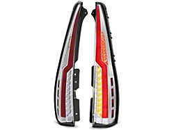 LED Tail Lights; Chrome Housing; Clear Lens (07-14 Yukon)