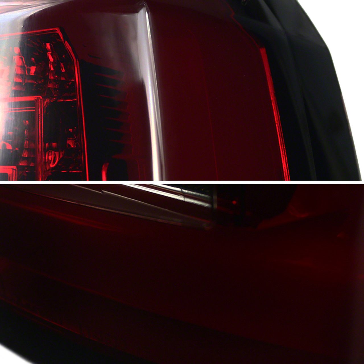 Yukon LED Tail Lights; Chrome Housing; Red Smoked Lens (15-20