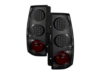 LED Tail Lights; Chrome Housing; Smoked Lens (07-14 Yukon, Excluding Hybrid)