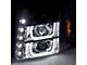 LED U-Bar Projector Headlights; Chrome Housing; Clear Lens (07-14 Yukon)