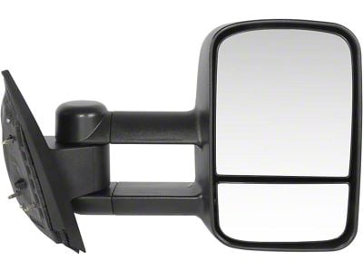 Manual Towing Mirror; Passenger Side; Paintable Black (07-14 Yukon)