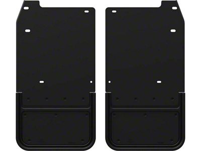 Mud Flaps; Front (15-20 Yukon w/o Powered Running Boards)