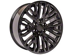 Next Gen Sierra Style Black 6-Lug Wheel; 22x9; 28mm Offset (21-26 Yukon)