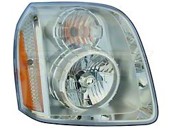 OE Style Headlight; Chrome Housing; Clear Lens; Passenger Side (07-13 Yukon)