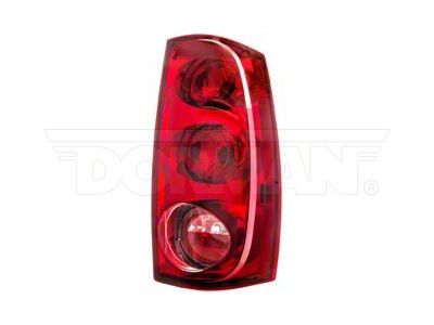 OE Style Tail Light; Chrome Housing; Red/Clear Lens; Passenger Side (07-08 Yukon)